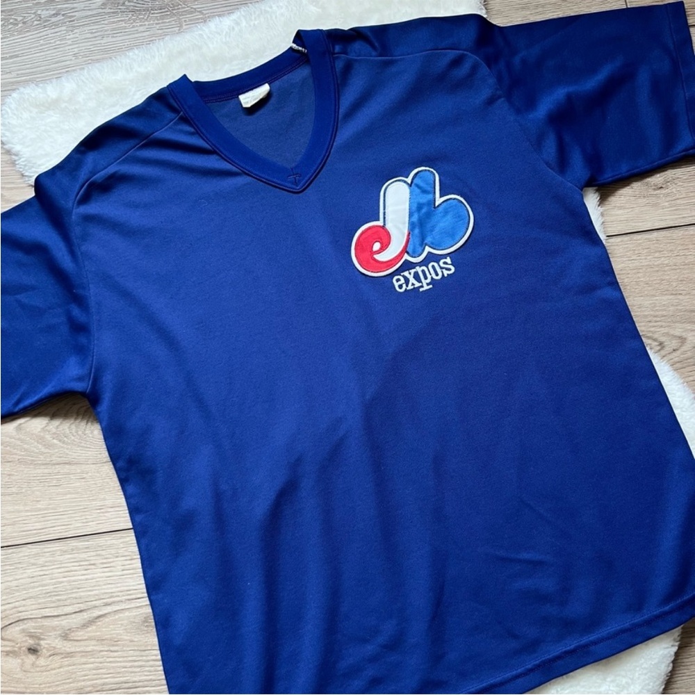 MONTREAL EXPOS Vintage T-Shirt Blue Size XL